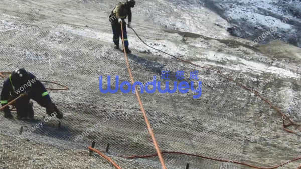 边坡护山钛克网 (TECCO网) 施工流程
